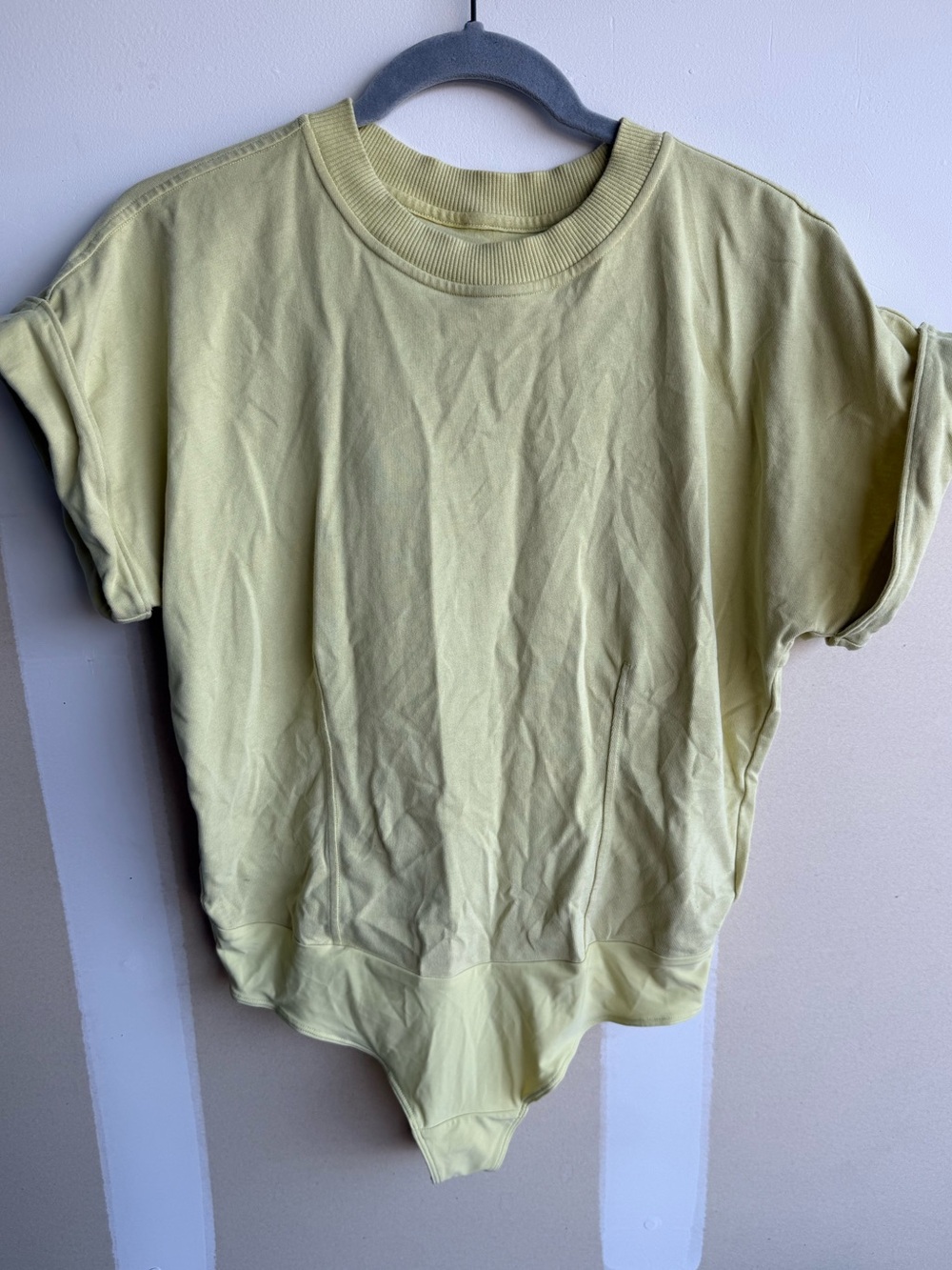 lululemon athletica Short-Sleeve Crew Bodysuit in Light Lime